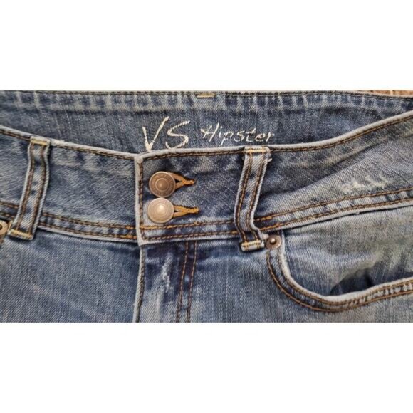Victoria's Secret VS Hipster Light Wash Destructive Jeans - Women's Size 2 - Picture 3 of 8
